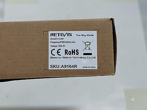talkie walkie étanche "talkie walkie retevis rt649p Étanche ip67 pmr446, led & sos 16 chaînes pour extérieur (vert, 1 paire)"