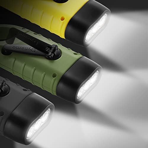 lampe de poche solaire "lampe de poche solaire geeric 2pcs, led rechargeable, lampe de survie à dégagement rapide dynamo mousqueton vert pour outdoor"