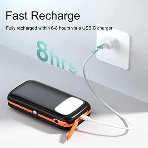 panneaux solaires portables et chargeurs "batterie externe solaire 26800mah conxwan power bank usb c pour smartphones et tablettes idéal camping"