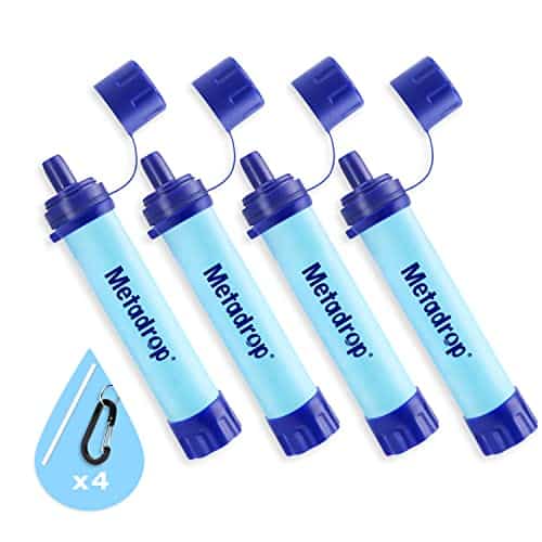 système de filtration eau portable "filtre d'eau portable metadrop système de filtration d'urgence pour randonnée, camping et survie"