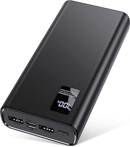 batterie de secours robuste "power bank 22.5w ultra rapide 24000mah, batterie externe usb c pour iphone, samsung, ipad + affichage led"