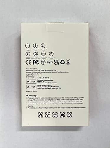 batterie de secours robuste "power bank jiga 27000mah usb c : charge rapide & lampe de poche compatible iphone 15 à 11 pro, samsung, huawei, ipad"