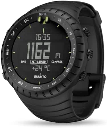 montre gps avec altimètre "montre outdoor suunto core intelligent, Étanche avec altimètre, baromètre et boussole idéale pour aventures extérieures"