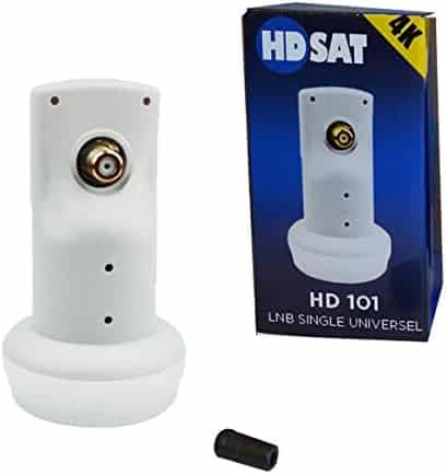 antenne satellite portable "pack hd premium parabole satellite 65cm, lnb single & trépied extensible alu"