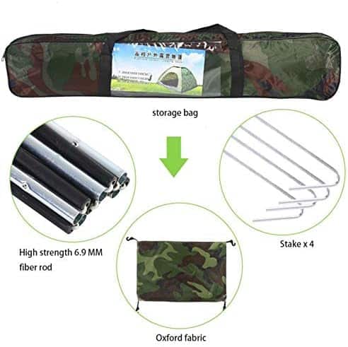 tente pop up de survie "tente ultra légère 2 personnes, imperméable & anti uv pour camping, randonnée et alpinisme installation facile"