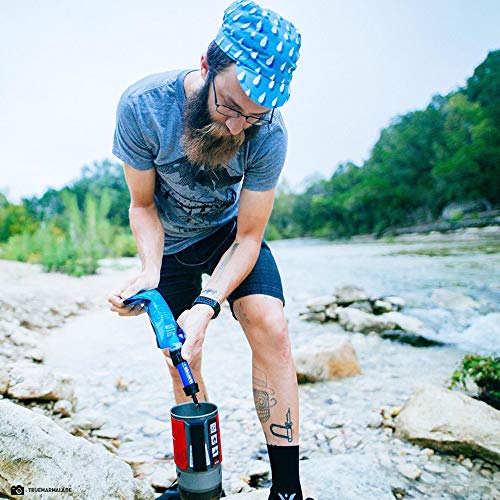 paille filtre eau sawyer "sawyer mini pointone: filtre à eau outdoor ultra compact, Élimine microplastiques & 99,99999% bactéries, capacité 100 000 gallons noir"