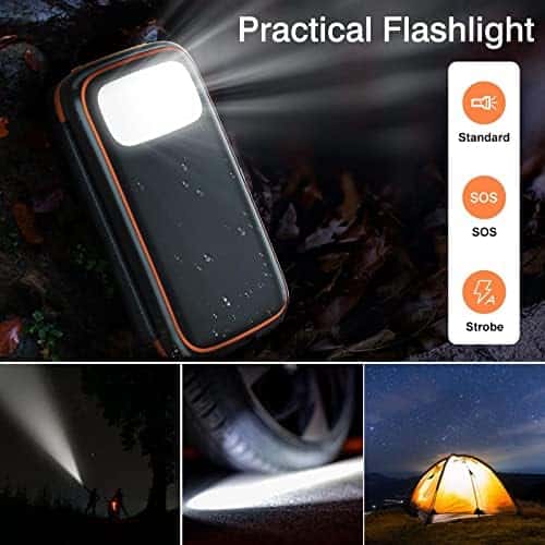 panneaux solaires portables et chargeurs "batterie externe solaire 26800mah conxwan power bank usb c pour smartphones et tablettes idéal camping"