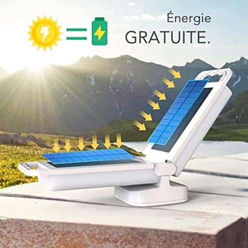 kit dʼéclairage solaire de camp "lanterne solaire lepwings pour camping eclairage led etanche ipx4 avec batterie 4400mah et luminosité réglable"