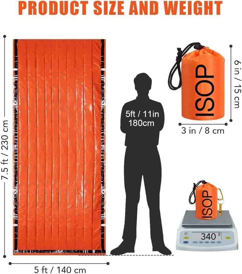 tente de survie haut de gamme kit de survie isop premium | indispensable pour camping, randonnée et aventures en plein air